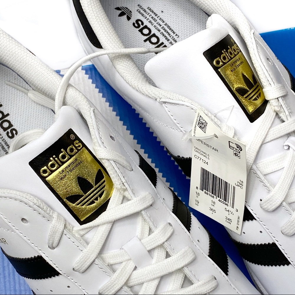 Adidas Superstar Shoes Size 19 - Picture 4 of 16